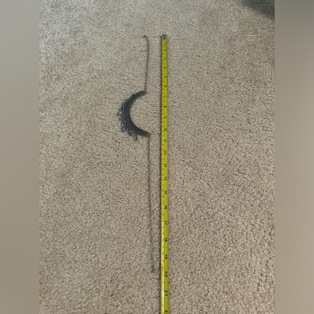 Silver Statement Necklace - image 5